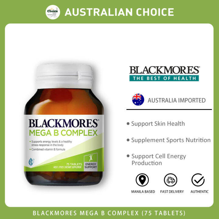 Blackmores Mega B Complex 75 Tablets. Australia Imported | Lazada PH