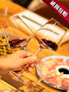 European Creative Enamel Red Wine Cup High-grade Lead-free Crystal