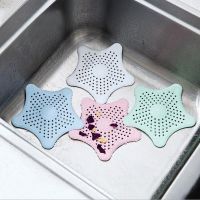 1pc Sewer Filter Hair Anti-blocking Sink Outfall Strainer Creative Star Starfish Pattern Kitchen Bathroom Accessory Dishracks Sink accessories