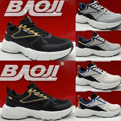 [New 03/2023] BAOJI บาโอจิ แท้100% รองเท้าผ้าใบผู้ชาย bjm773