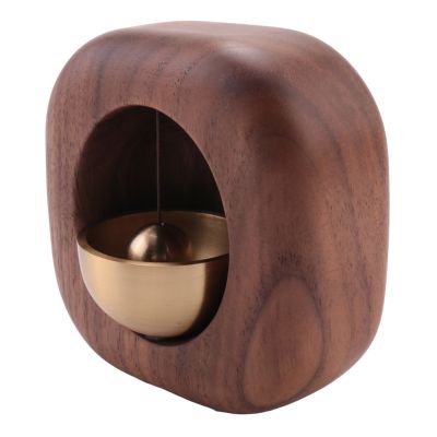 Solid Wood Wind Chime Suction Door Wind Chime Black Walnut Magnetic Suction Wind Chime Door Bell