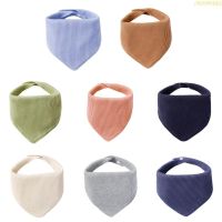 blg Feeding Bibs Baby Burp Cloth Solid Color Bib for 0-12M Infant Gender Neutral Cotton Drooling Bib Newborns Shower 【JULY】