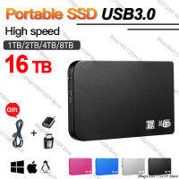 Original 16TB แบบพกพา SSD USB3.0อินเทอร์เฟซความเร็วสูง Mobile Solid State Drive 128TB 8TB ฮาร์ดไดรฟ์ภายนอกสำหรับ PC Mac Desktop