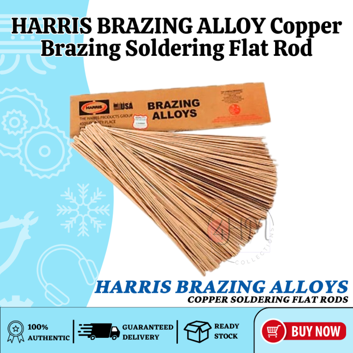 FOURHMC ORIGINAL HARRIS BRAZING ALLOY Copper Brazing Soldering Flat Rod