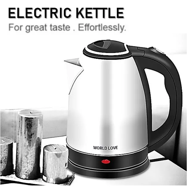 Aircraft Cup 【Malaysia 3Pin Plug】 2L Stainless Steel Electric Kettle