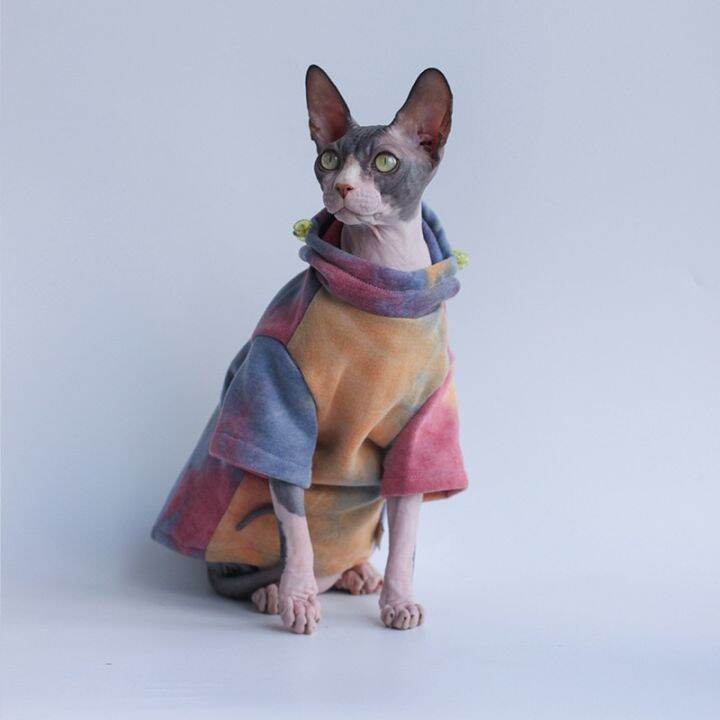 sphynx-เสื้อสเวตเตอร์ไม่มีขนสำหรับมาใหม่ล่าสุดเสื้อฮู้ดแมวสำหรับสุนัขและแมวทำจากผ้าฝ้ายสฟิงซ์มีขนแฟชั่นเสื้อฤดูใบไม้ร่วงฤดูหนาวหรูหรา