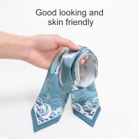 New Silk Small Women Fashion Scarf Hair Bags Handle Decoration Tie Multifunction Hand Ribbon Scarf