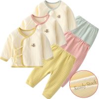 【hot sale】 ◆⊕卐 C10 Retro 2PCS Newborn Baby Pyjamas Romper Girl Boy Cotton Baju Tidur Kids Clothing Suit LOWEST PRICE BAJU BABY NEW BORN