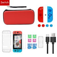 For Switch Protective Shell Nintendo Game Console Bag Storage Box Ns Large Crystal Transparent Silicone Handle Accessories Set Cases Covers