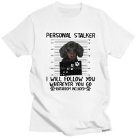 Personality Funny Dachshund T Shirt Short Sleeves Pure Cotton T-shirt Fashion Leisure Tshirt Dog Lover Owner Tee Tops Gift Idea