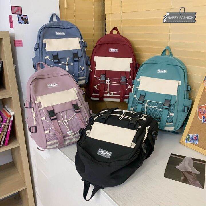 พร้อมส่ง-happy-bag-fashion-กระเป๋าเป้-งานดี-กระเป๋าสะพายหลัง-b-1313