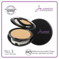 JURNESS แป้งพัฟ ผสมรองพื้น กันน้ำ No.3 เจอเนส อโรมาเธียราพี SPF25 PA++ สี Light Natural สีขาวช