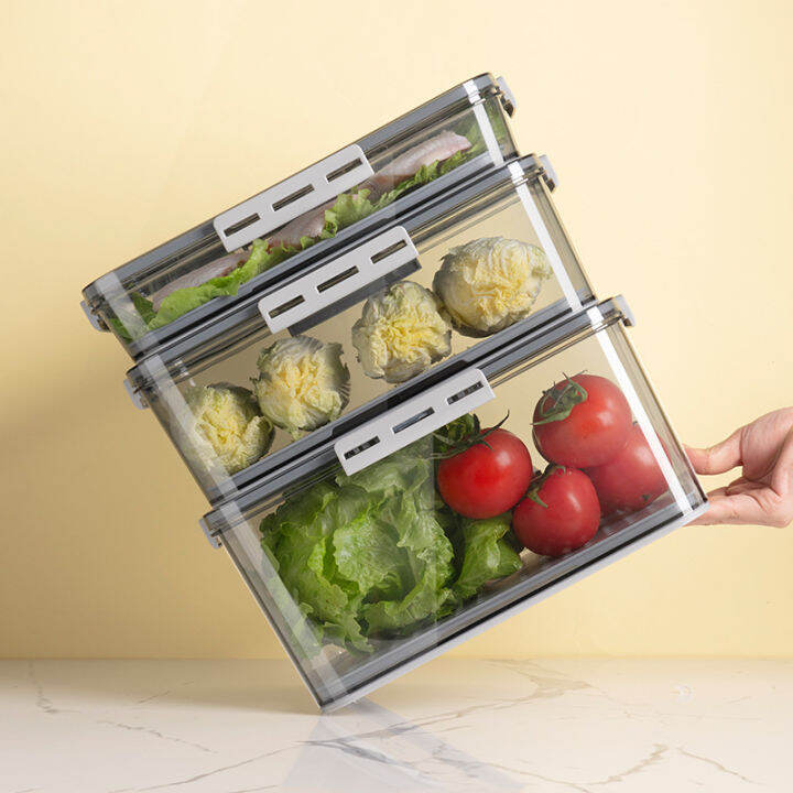 refrigerator-storage-box-kitchen-storage-container-food-grade-pet-plastic-transparent-thickened-timekeeping-frozen-organizer-box