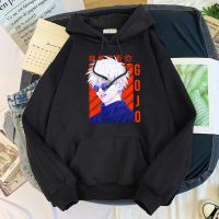 Hoodie Women Anime Jujutsu Kaisen Gojo Satoru Printed Hoodie Famale Oversize Harajukua O-Neck Sweatshirts Ladys Japan Manga Tops Size Xxs-4Xl