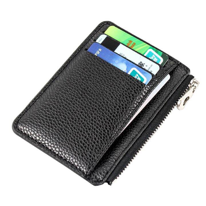 2022-new-soft-men-wallet-solid-color-pu-zipper-card-holder-mini-short-coin-purse-wallets-1pc-women-slim-card-case-business