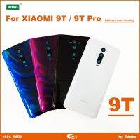 เหมาะสำหรับ Xiaomi Mi 9T Mi 9T Pro ด้านหลังฝาหลังปิดโทรศัพท์ปลอกหุ้มช่องหลังหน้าจอโทรศัพท์เคสที่มีกาว + มีเลนส์กล้องถ่ายรูป + มีโลโก้