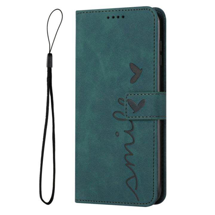 สำหรับ-sony-xperia-10-iv-ผิวรู้สึกหัวใจหนังพิมพ์ลายเคสโทรศัพท์-คลังสินค้าพร้อม