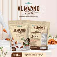 ALMOND MILK POWDER PURE เครื่องดื่มผงนมอัลมอนด์เพียว 100% (ตราวิษามิน) จำนวน 1 ถุง ปริมาณ 500 กรัม