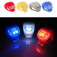 2023 NEW 1PCS Silicone Bike Light Front Lamp LED Head Rear Bicycle Lights Wheel Waterproof Cycling Light With Battery Bike Accessories