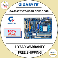 ใช้มาเธอร์บอร์ด GA-MA785GT-UD3H Gigabyte สำหรับ AMD 785G USB2.0 DDR3 16GB AM3 MA785GT UD3H เดสก์ท็อปเมนบอร์ดบอร์ดระบบ