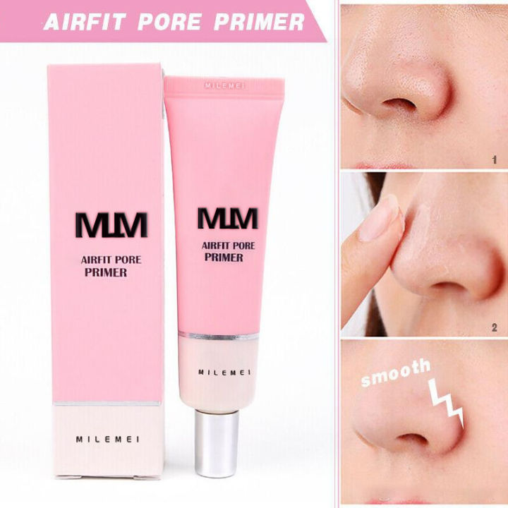 1pc-long-lasting-face-primer-แต่งหน้าฐานคอนซีลเลอร์ธรรมชาติ-rose-pore-foundation-oil-control-facial-primer-เกาหลี-tslm2