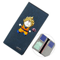 Dragon Balls Men Bifold Long Wallets Anime Peripheral Wallets Canvas Wallets Boys Girls Student Double Layer Large Capacity Card Holder