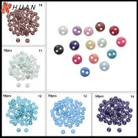 HUAN 50pcs สีลูกกวาด เครื่องประดับ หัตถกรรม หัวเข็มขัดเย็บเสื้อผ้า เสื้อผ้าตุ๊กตา DIY ปุ่มมินิ หัวเข็มขัดพลาสติก