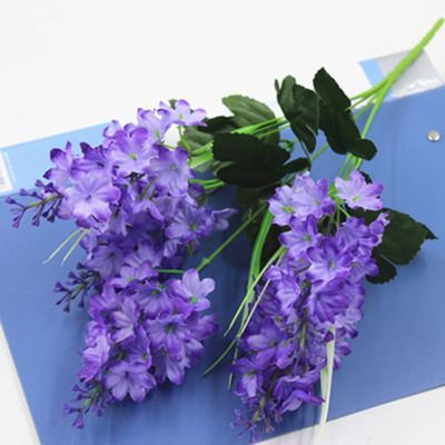【cw】 Bridal Floral OrnamentalHyacinth Violet5 Heads Artificial Flowers Marriage BirthdayHome35-40cm