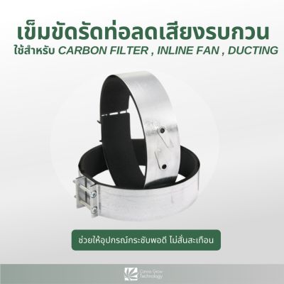 [พร้อมส่ง]!!!ลดเข็มขัดรัดท่อลดเสียงรบกวน ใช้สำหรับ carbon filter , inline fan , ducting[สินค้าใหม่]