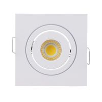 2Pcs Led Downlight โคมไฟเพดาน Spot Light COB 3W สีขาวสีดำสแควร์ LED Spot Light ตกแต่งสำหรับห้องนั่งเล่นห้องครัว