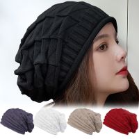 หมวกถักสำหรับผู้หญิง2022ฤดูหนาวหมวกถักทรง Beanie ถุงอ้วนหมวกให้ความอุ่นกลางแจ้งหมวกผู้หญิงเล่นสกีหิมะหมวกสักหลาดให้ความอบอุ่น