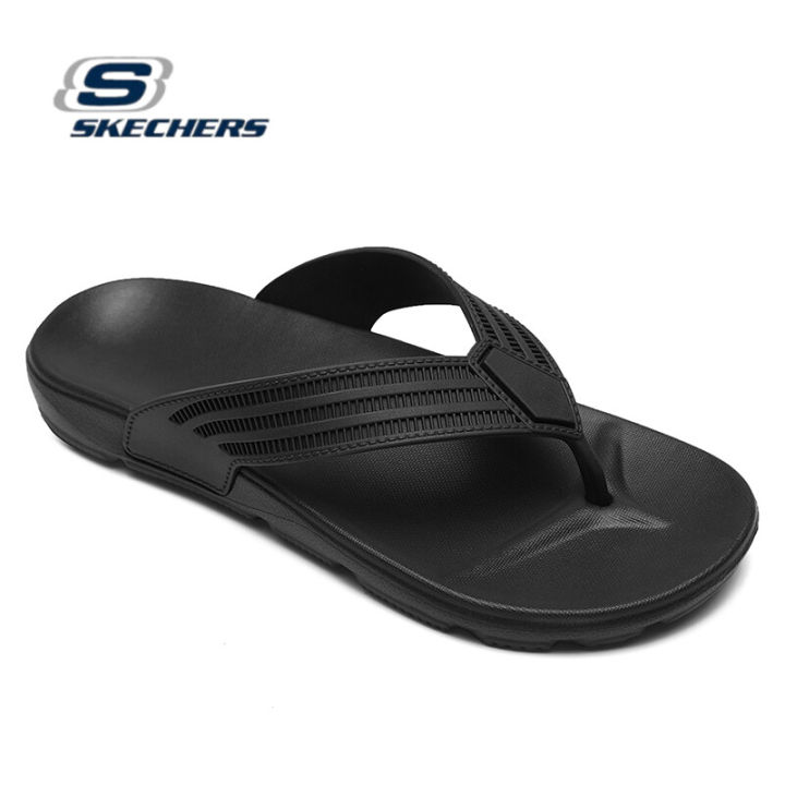 2023skechers-sketchers-mens-sandals-online-exclusive-sports-and-leisure-eaford-thurum-sandals-8790144-nvy-air-cooled-arch-fit-relaxed-fit-pure-fit