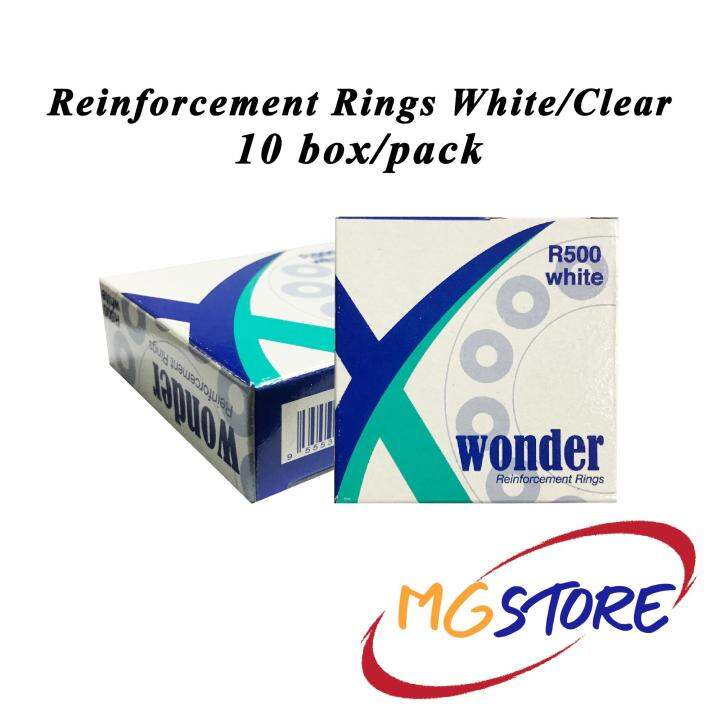 Wonder Reinforcement Rings Clear/White (10pcs/Pack) Lazada