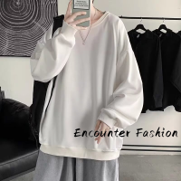 Encounter Fashion  เสื้อสเวตเตอร์  เสื้อกันหนาวมีฮู้ด เสื้อกันหนาว เสื้อแขนยาวชาย เสื้อกันหนาว ผ ช เสื้อฮู้ด เสื้อฮู้ดชาย 2023ใหม่ MWY2390S6J 37Z230914