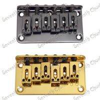 WK-A Set 78MM 6 String Saddle Electric Guitar Bridge - Top Load or  Strings through body / Gold - Black for choose