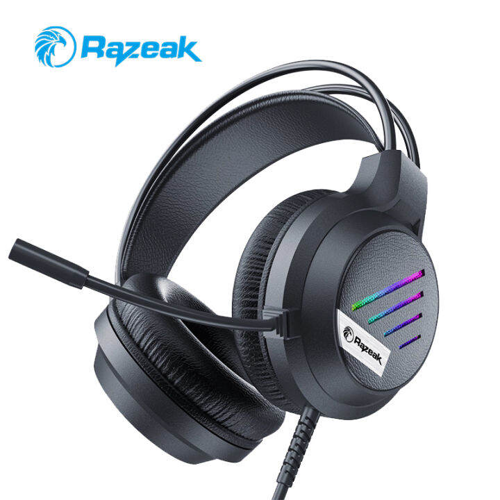 Razeak RH- 37 หูฟังเกมมิ่งเกียร์ SOFTWARE RGB LIGHT Gaming Headset E ...
