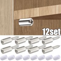 1/12Set Cabinet Board Screws Self-tapping Screw with Rubber Sleeve Laminate Support Homemade Glass Hard Nonslip Partition Nail Nails Screws  Fasteners