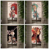 【YD】 kawaii Cartoon Anime Door Curtain Bedroom Partition Entrance Hanging Doorway Half-Curtain