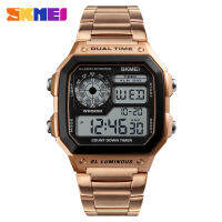 SKMEI 1335 Sport Watch ของแท้ 100% ส่งในไทยไวแน่นอน นาฬิกาข้อมือผู้หญิงผู้ชาย สไตล์ Fashion Casual Bussiness Watch แฟชั่น จับเวลา ตั้งปลุกได้ ไฟ LED ส่องสว่าง