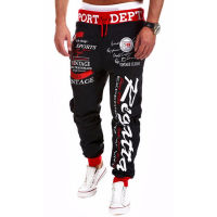 【cw】Mens Jogger Casual Pants Hip Hop Fitness Sportswear Bottoms Tight Sweatpant Trousers Printed Gym Jogging Sweatpants Streetwear