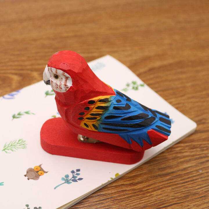 mini-wooden-stapler-lovely-painted-animal-shape-creative-handmade-carved-office-supplies-document-binding-festival-gifts-stapler