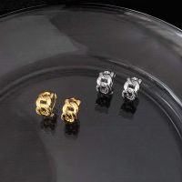 New Design Twist Alloy Ear Studs Earrings Jewelry Accessory for Lovely Girls