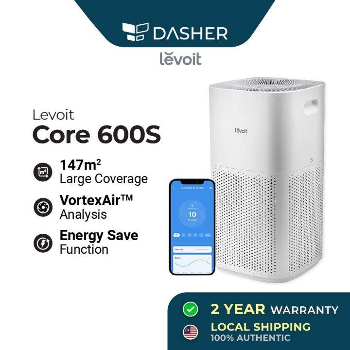 Levoit Core 600S Smart WiFi Air Purifier Effective Range PM2.5 Dust