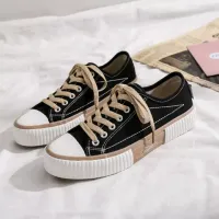 Canvas Shoes รองเท้าผ้าใบแฟชั่น รองเท้ากีฬากันลื่น แฟชั่นเกาหลี รองเท้าส้นแบน รองเท้าส้นแบนขี้เกียจ โปรโมชั่นราคาถูก