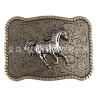 Western Cowboy Boot Belt Buckle Alloy Material 3.8Cm Lebar Bronze Mustang