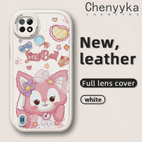 Chenyyyka เคสสำหรับ Realme C21 C21Y C25Y ลายการ์ตูนน่ารัก LinaBell เคสใส่โทรศัพท์หนังใหม่ฝาหลังกันกระแทกป้องกันซิลิโคนนิ่มเลนส์กล้องถ่ายรูปเคสรวมทุกอย่าง