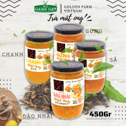 Honey Lemon peach jar 450gr, honey tea with Asian flavor