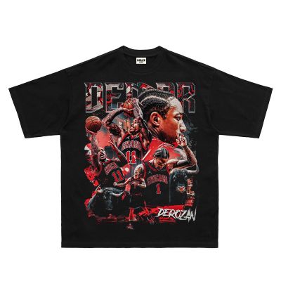 เสื้อยืดโอเวอร์ไซส์ Nba DeRozan เสื้อยืดแขนสั้น ผ้าฝ้าย ทรงหลวม ใส่สบาย สไตล์ฮิปฮอป 2022 S-5XL