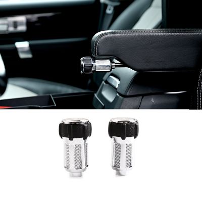 Car Aluminum Alloy Internal Seat Armrest Box Adjustment Knobs Replacement for Land Rover Range Rover Sport L320 2005-13