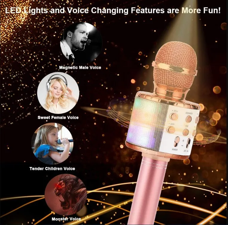 Fun Toys For 4-15 Year Old Girls, Handheld Karaoke Microphone For Kids  Birthday Gifts For 8 9 10 11 Years Old Boys Girl